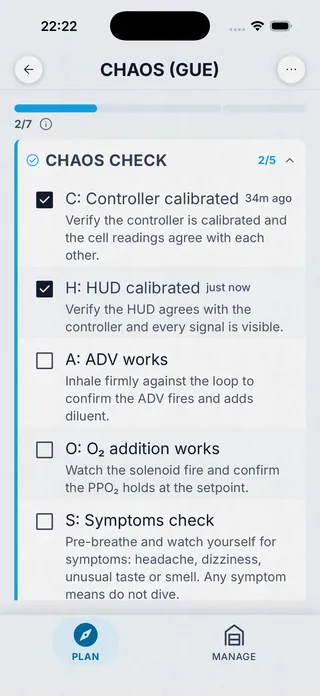 Checklists screenshot