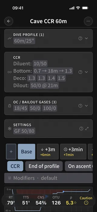 Dive Kit 减压规划输入表单